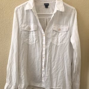 White Patagonia button down